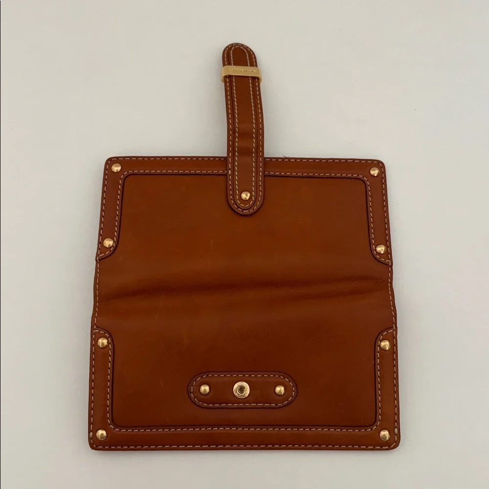Michael Kors Tan Wallet with‎ Gold Details